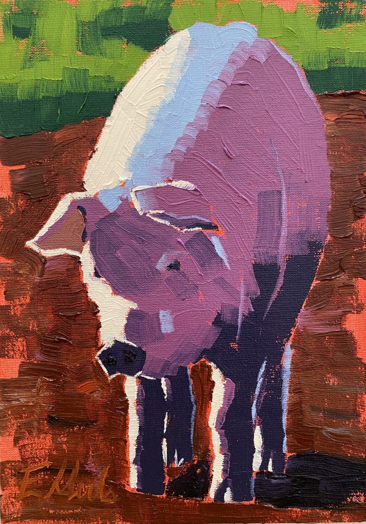 The Happy Pig
Oil Painting of a pig
Edward Mula
